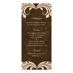 Crème rose de Brown d'antiquité florale de cartes  Carte Double En Couleur