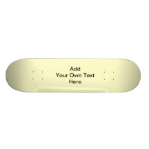 Crème simple avec le texte noir. Coutume Skateboards Cutomisables