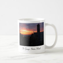 Crépuscule à St George, Staten Island Tasses À Café