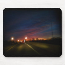Crépuscule au-dessus du pont tapis de souris