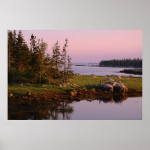 Crépuscule côtier poster