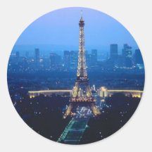 Crépuscule de Tour Eiffel Adhésif