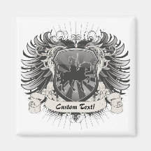Crête de chevalier aimant pour réfrigérateur