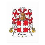 Crête de famille de Creton Carte Postale