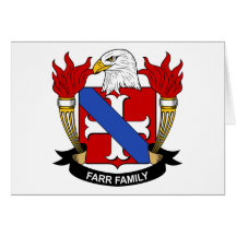 Crête de famille de Farr Cartes De Vœux
