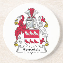 Crête de famille de Fenwick Dessous De Verre