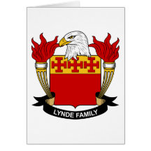 Crête de famille de Lynde Carte De Vœux