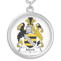 Crête de famille de mérite pendentif personnalisé
