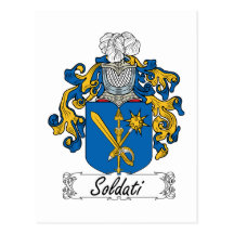 Crête de famille de Soldati Cartes Postales