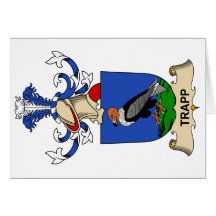 Crête de famille de Trapp Carte De Vœux