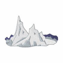 Crêtes de montagne polos brodés