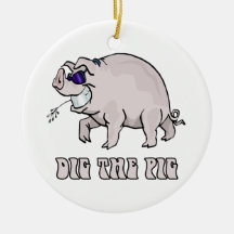 Creusez le porc ornements de noël