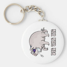 Creusez le porc porte-clef