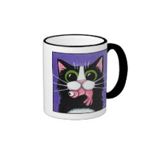 Crevette obtenue - tasse de chat