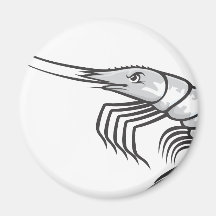 Crevette sérieuse magnets