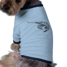Crevette sérieuse tee-shirt pour chien