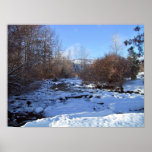 Crique couverte par la glace affiches