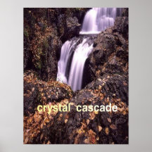 Cristal-Cascade en automne, affiche