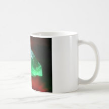 cristal de quartz vert rougeoyant tasses