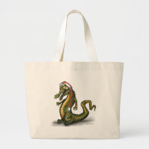 Crocodile de Noël Sacs Fourre-tout