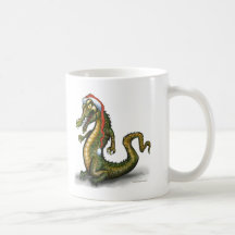 Crocodile de Noël Tasse