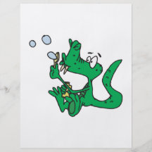 crocodile de soufflement de bulles prospectus personnalisés