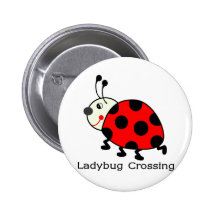 Croisement de coccinelle badge avec épingle