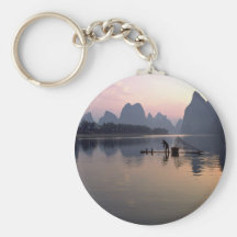 Croisement de matin sur la rivière Li, Guilin, Chi Porte-clefs