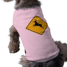 Croisement de renne tee-shirts pour chien