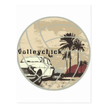 Croiseur de VolleyChick Cartes Postales