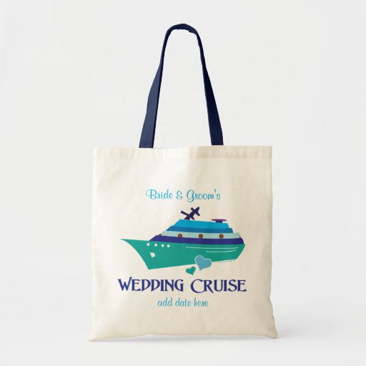 Croisière bleue fourre-tout de mariage sac fourre-tout