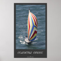 Croisière colorée de l'affiche |