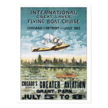 Croisière internationale de bateau de vol de Great Cartes Postales