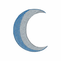 Croissant de lune polos brodés