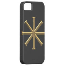 Croix baptismale "à trois dimensions" d'or coques Case-Mate iPhone 5