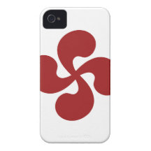 Croix Basque Rouge Lauburu Coque iPhone 4