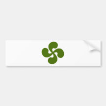 Croix Basque Verte Adhésifs Pour Voiture
