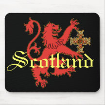Croix celtique Mousepad de lion effréné de l'Ecoss Tapis De Souris