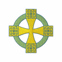 Croix celtique polos brodés