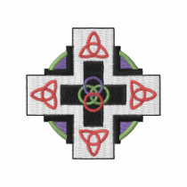 Croix celtique polos brodés