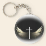 Croix chrétienne et Saint-Esprit porte-clés