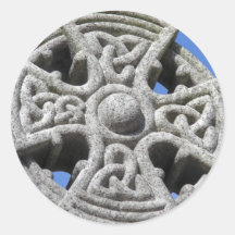 Croix cornouaillaise autocollants ronds