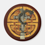 Croix de dragon magnets pour réfrigérateur