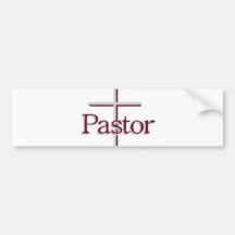 Croix de gris de pasteur d'église autocollant pour voiture