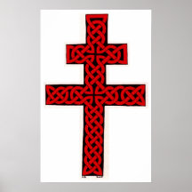 Croix de la copie de Lorraine (simple) Posters