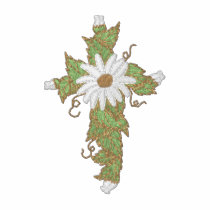 Croix de marguerite polos brodés