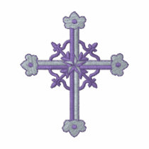 Croix en métal polos brodés