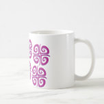 Croix en spirale magenta tasse