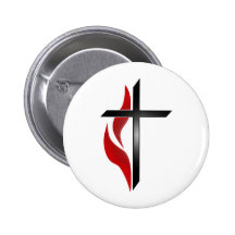 CROIX ET FLAMME BADGE