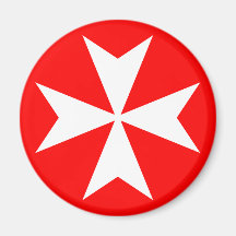 Croix maltaise magnets pour réfrigérateur